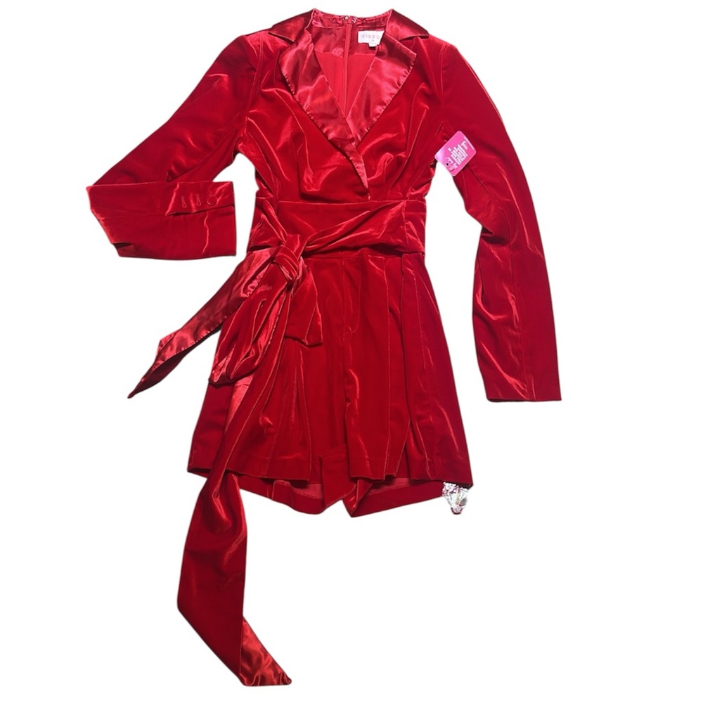 Ciebon Red Velvet Romper – Size XS  (New with Tags)